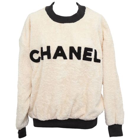 chanel sweater vintage|chanel blue and white sweater.